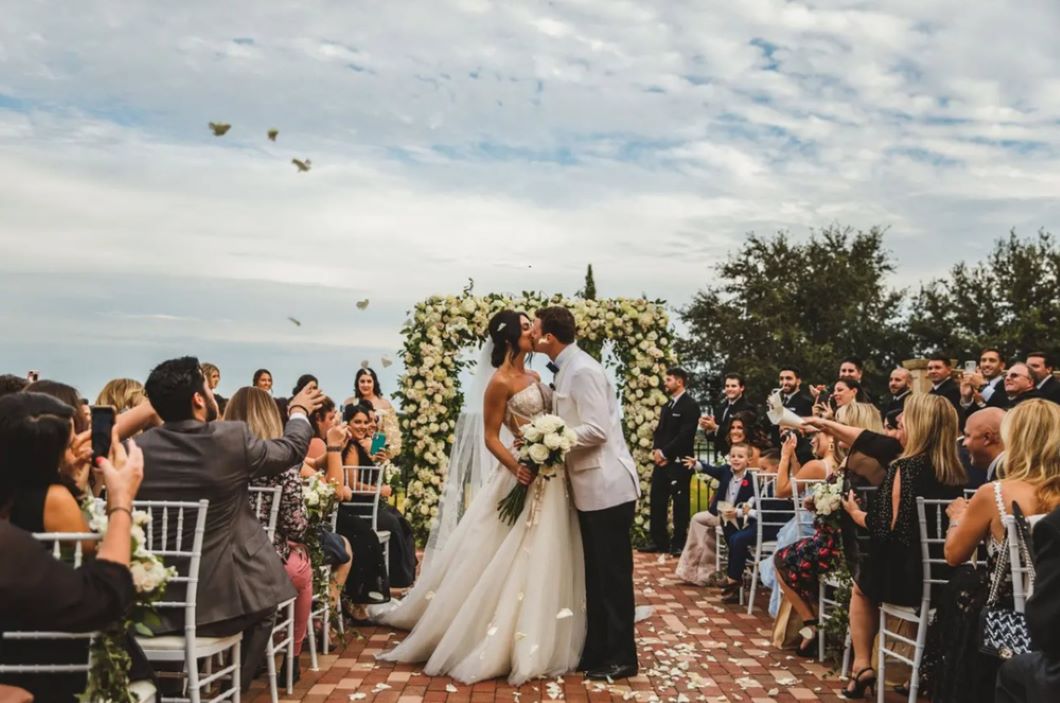 Bella Collina Wedding on Patio