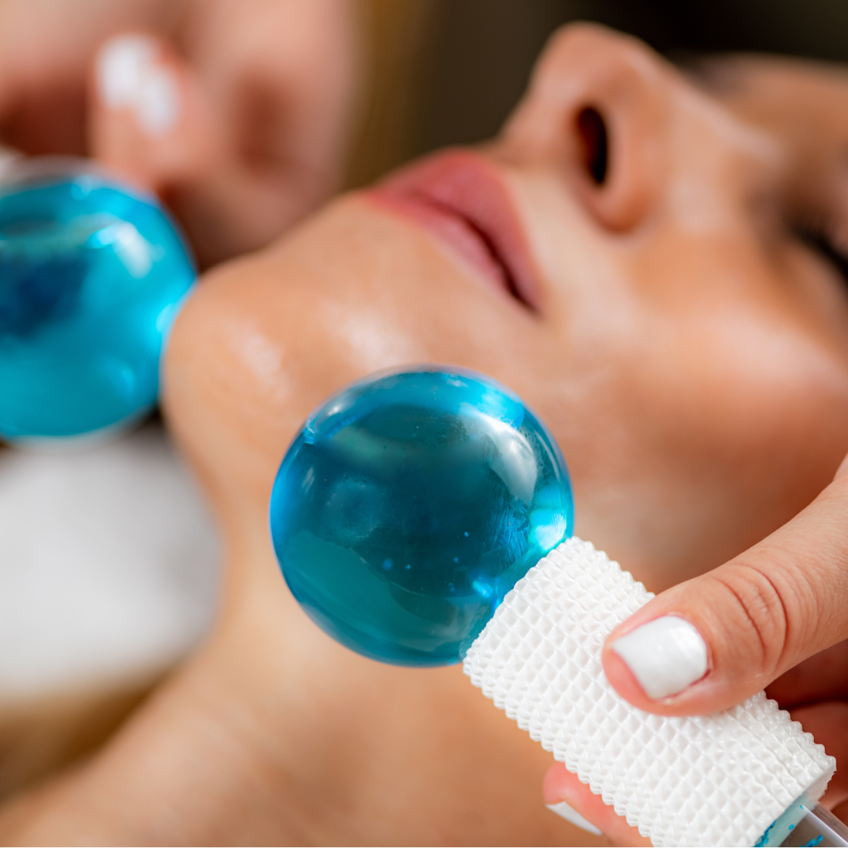 Ice globes enhancement treatment at the Spa at Bella Collina