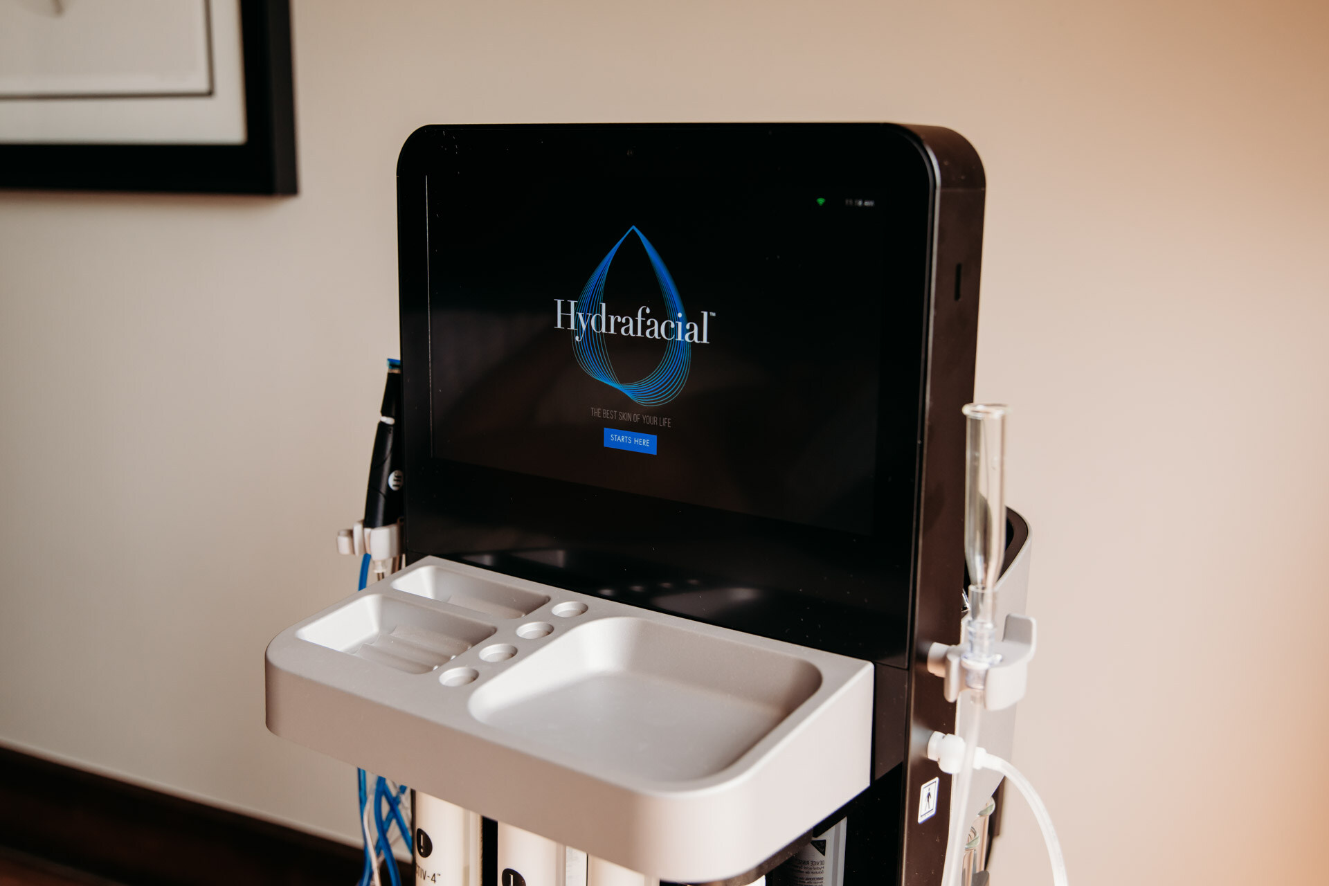 HydraFacial Keravive equipment at The Spa at Bella Collina