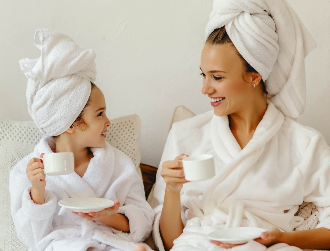Mother, daughter enjoying a Monthly Spa Special at the Spa at Bella Collina
