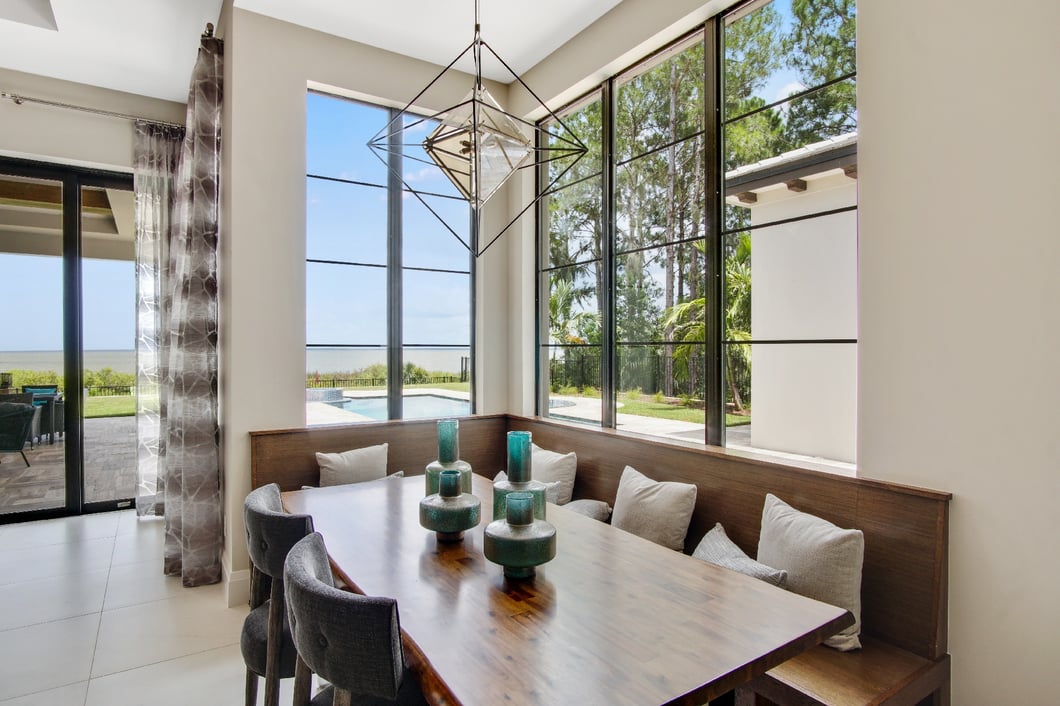 Add Space with Benches in Your Breakfast Nook - Bella Collina