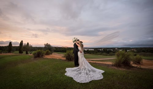 Couple at Bella Collina on Golf Course
