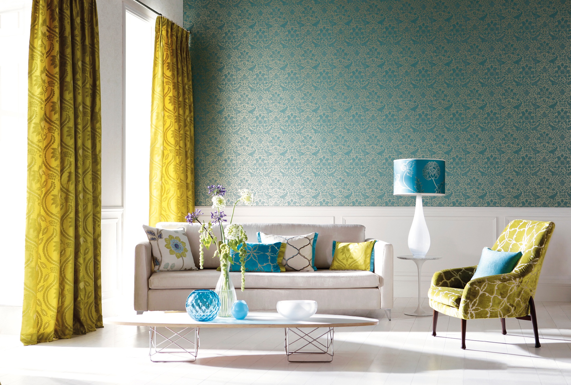 Add Floral Wallpaper for a Modern Luxury Home Style - Bella Collina