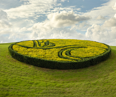 Bella Collina foliage logo at golf course