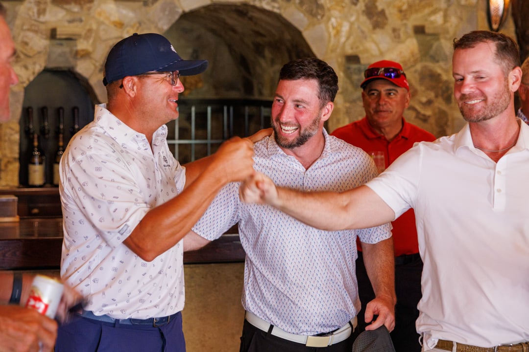 Group of participants at Bella Collina golf tournament