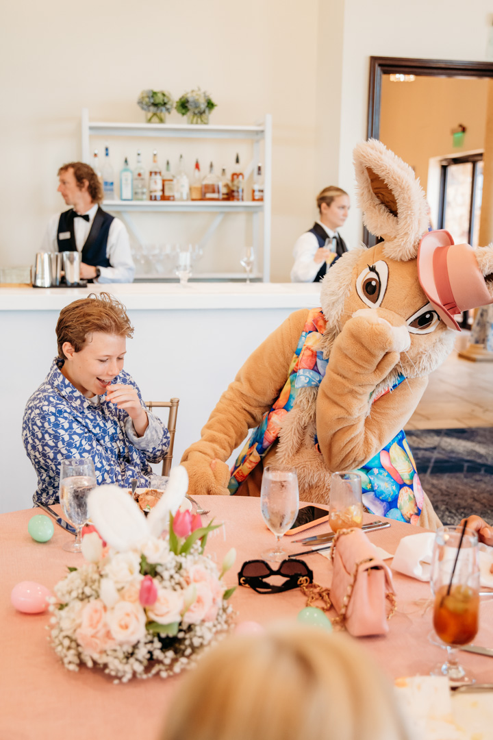 Boy attending Easter member event