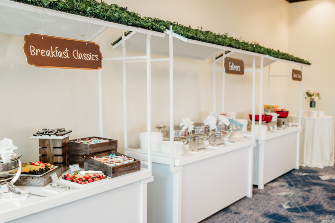 Breakfast bar at Bella Collina member event