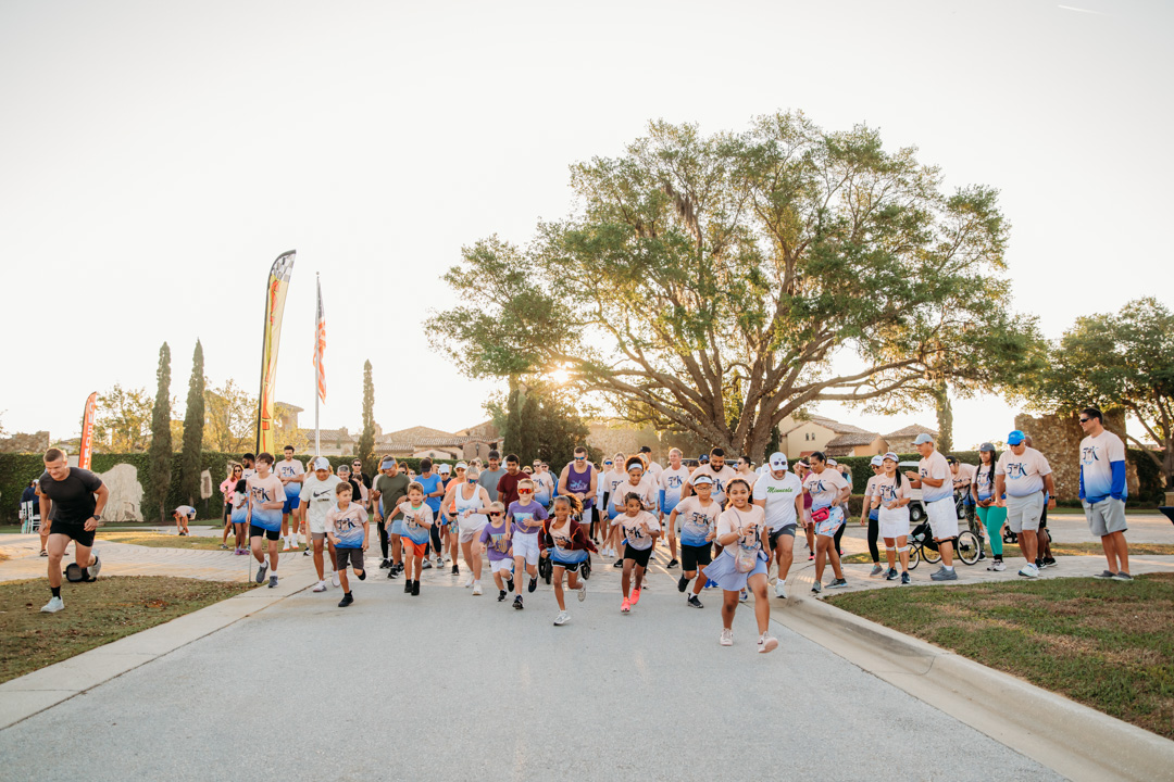 Bella Collina residents participating in a race