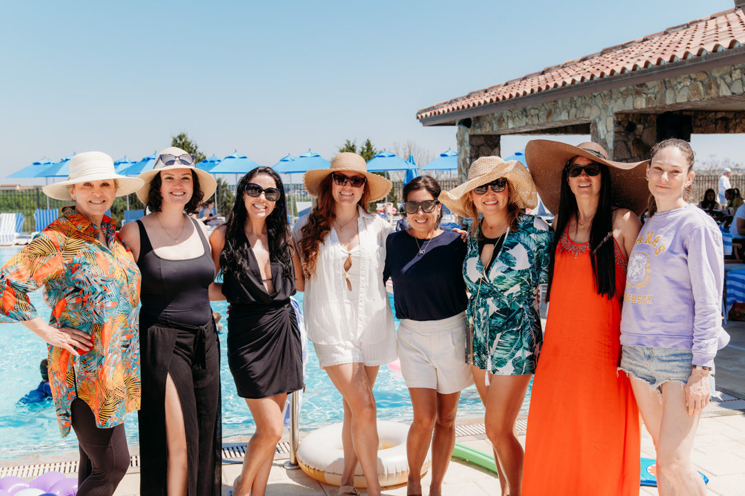 Group of women poolside at a member event