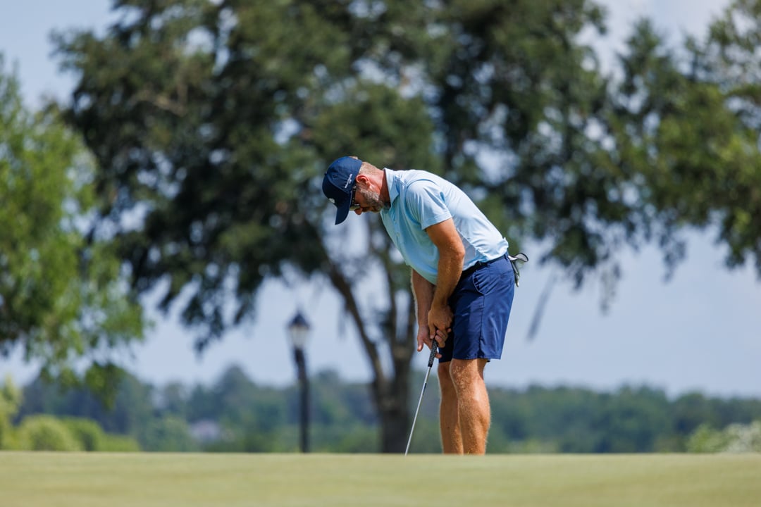 Man putting at Bella Collina golf course