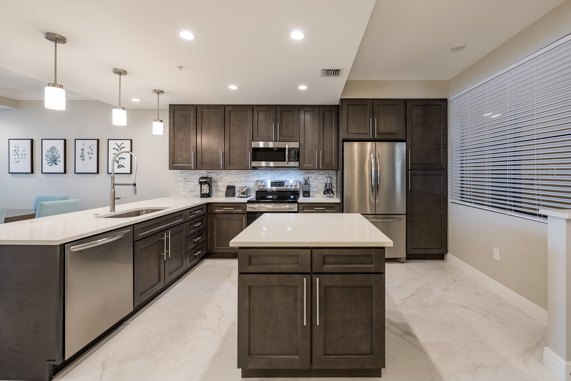 Luxury kitchen area in two-bedroom suite at Siena Hotel at Bella Collina