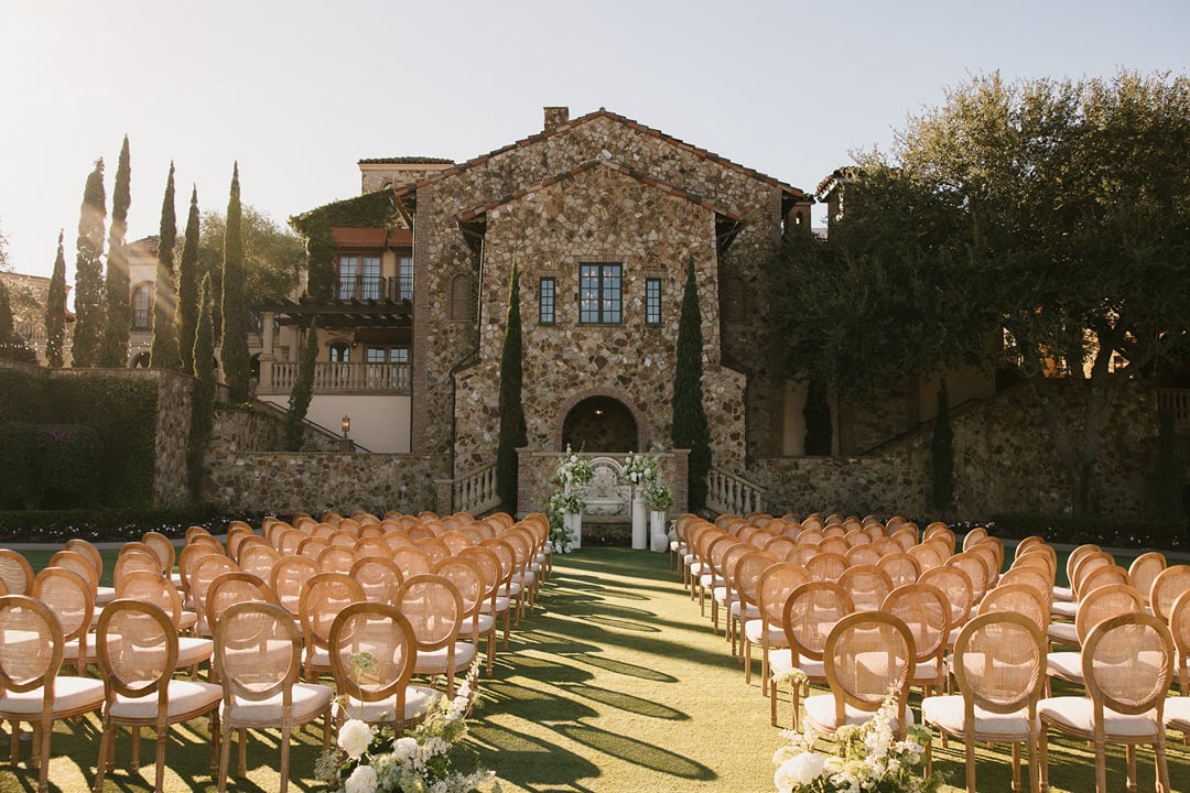 Bella Collina Grand Lawn wedding setup