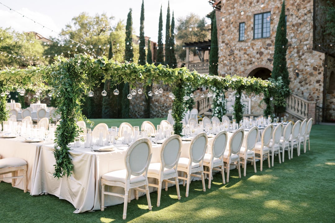 Bella Collina wedding reception on the Grand Lawn