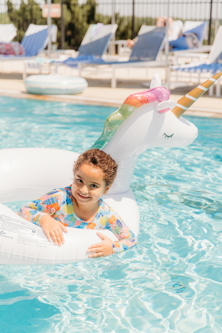 Girl on Float  at La Piscina Pool Party