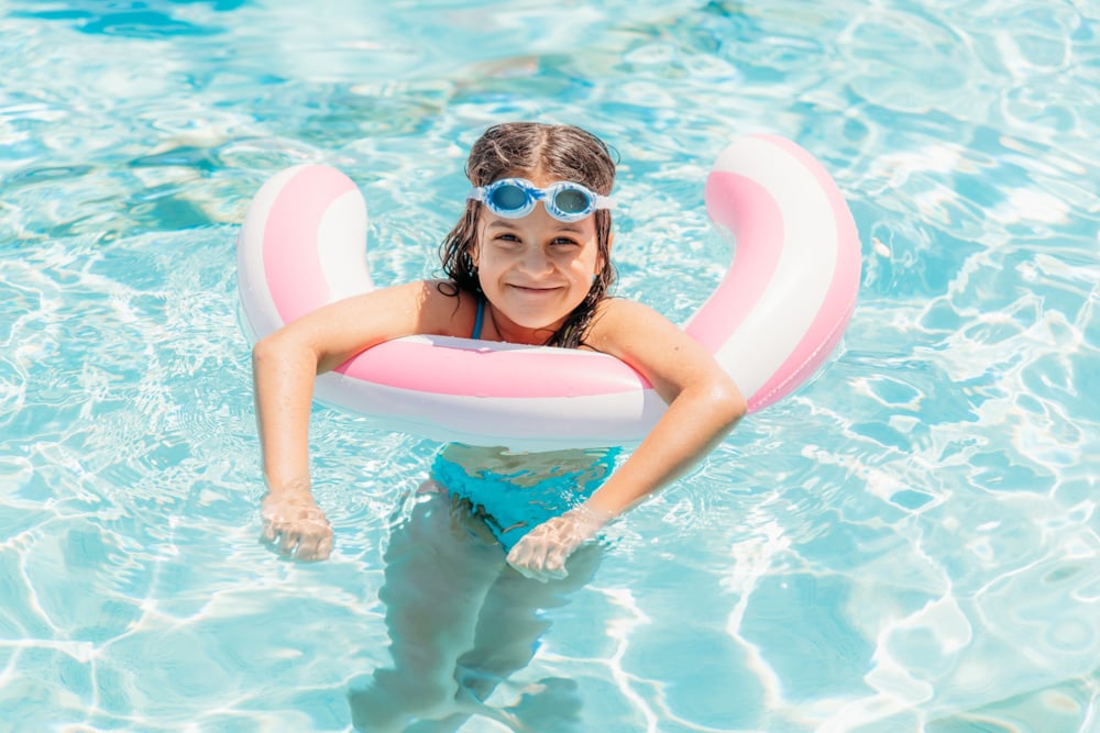 Girl at La Piscina Summer Pool Party