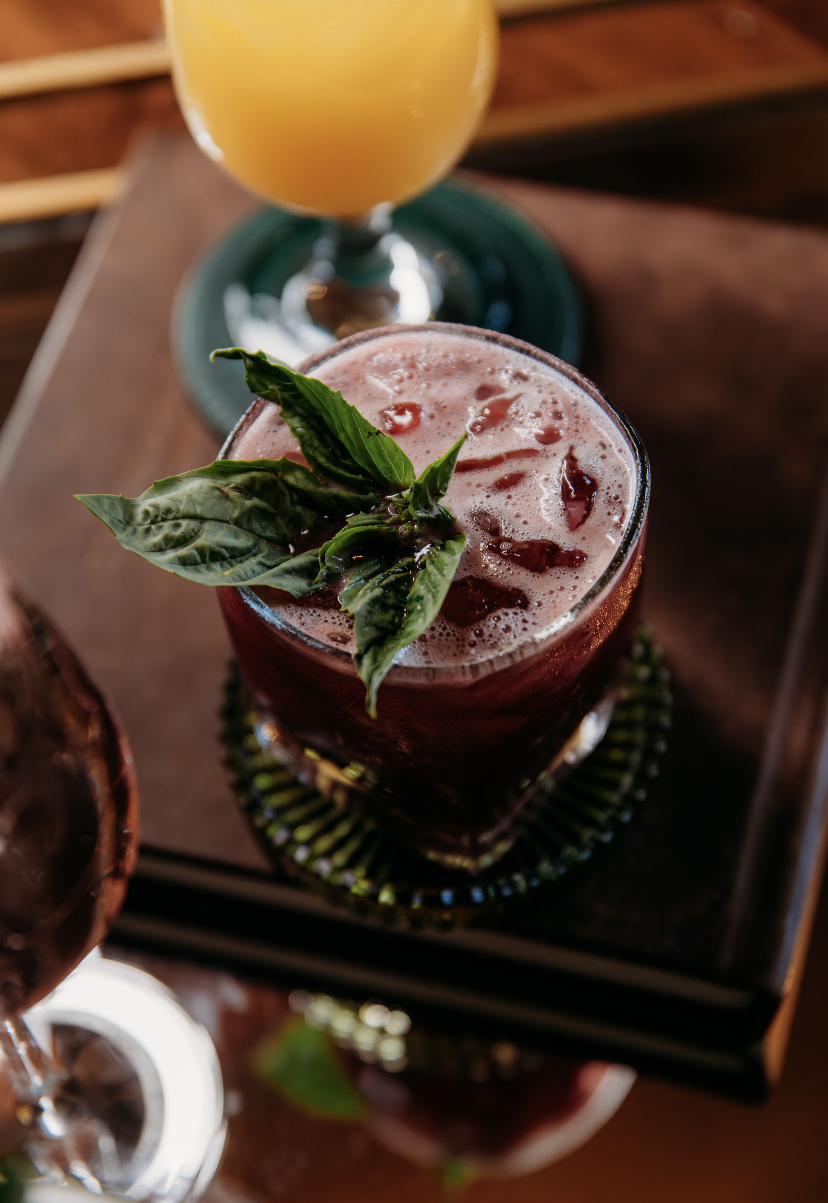 Berry Basil Cooler Mocktail at Bella Collina