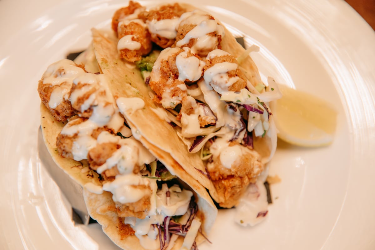 Crispy Rock Shrimp Tacos