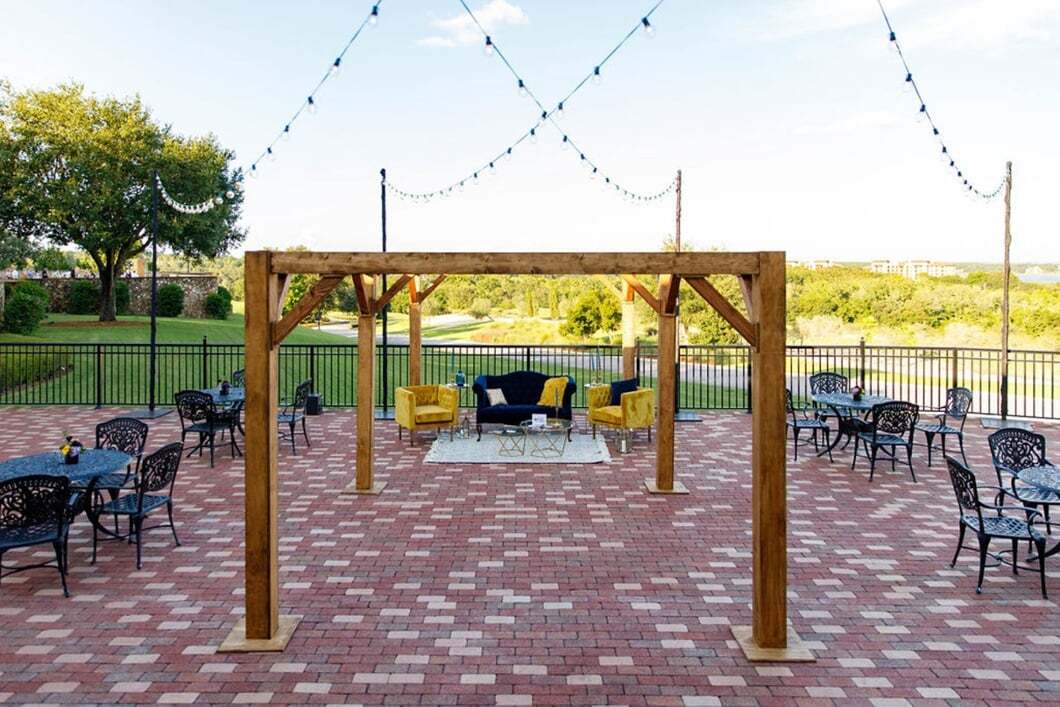 Ballroom Veranda outdoor setup at Bella Collina