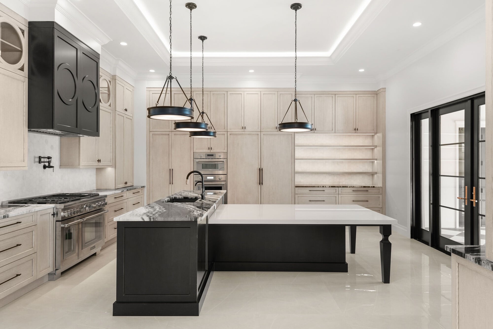 Contemporary kitchen in Bella Collina custom home