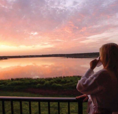 Sunsetting over Lake Siena at Siena Hotel at Bella Collina