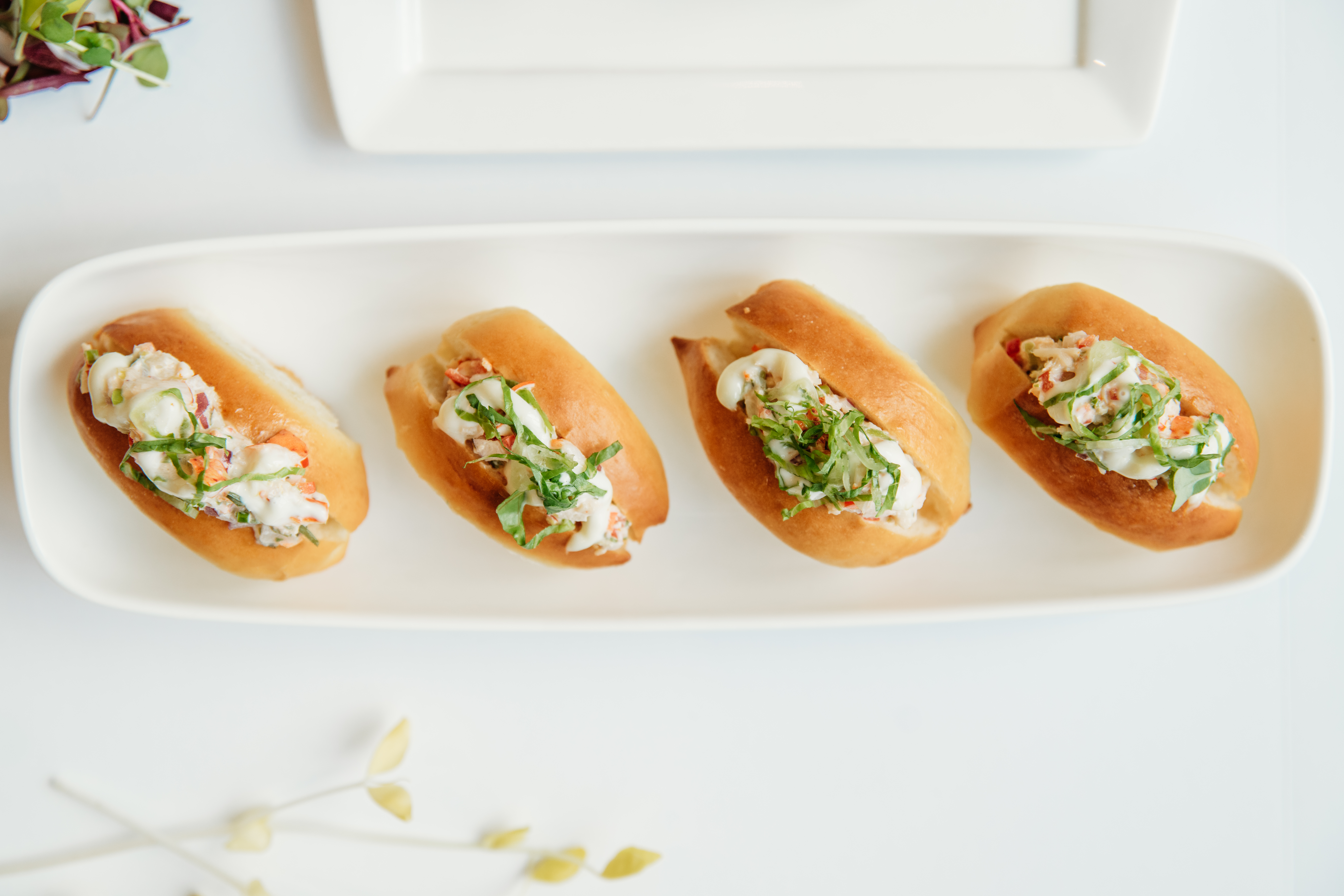 Chilled Petit Lobster Roll with Lemon Aioli at Bella Collina