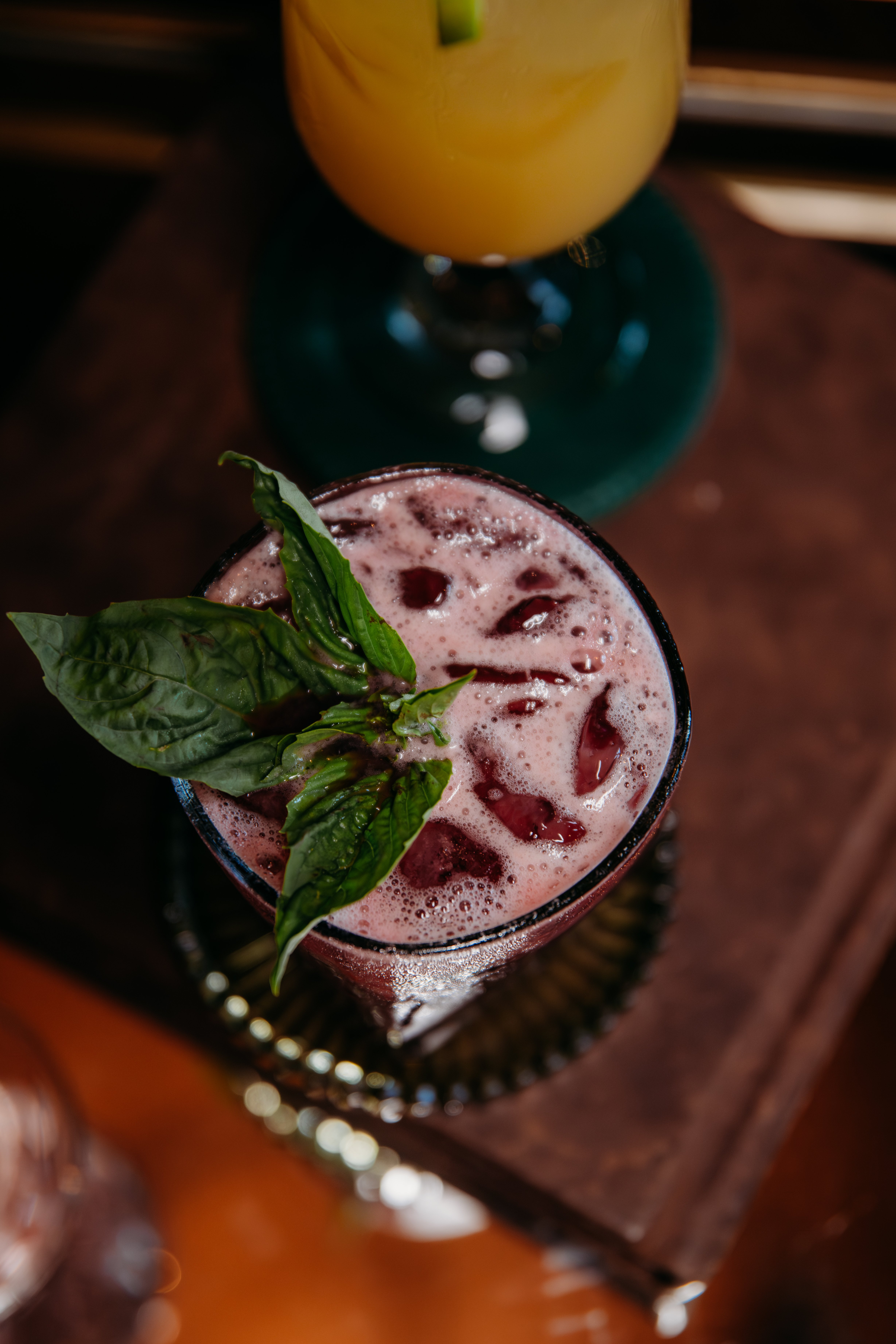 Berry Basil Cooler Mocktail at Bella Collina