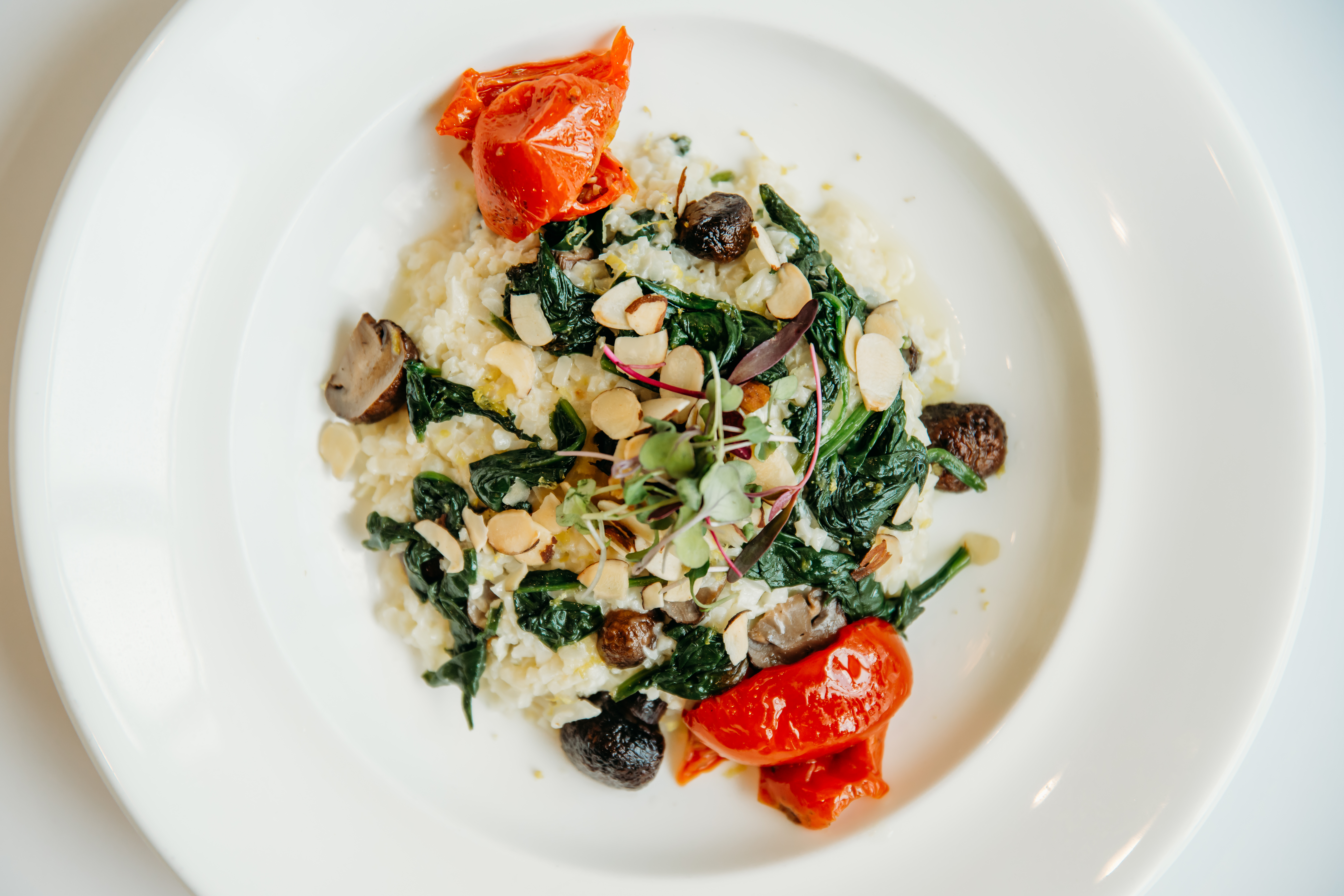 Vegetarian + Vegan Lemon Cauliflower Roulade at Bella Collina