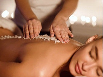 Woman Getting Cactus Melon Detox Massage