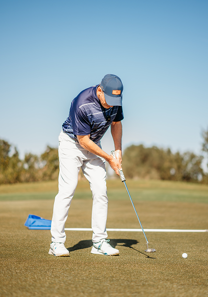 Golfer putting at Bella Collina Golf Course