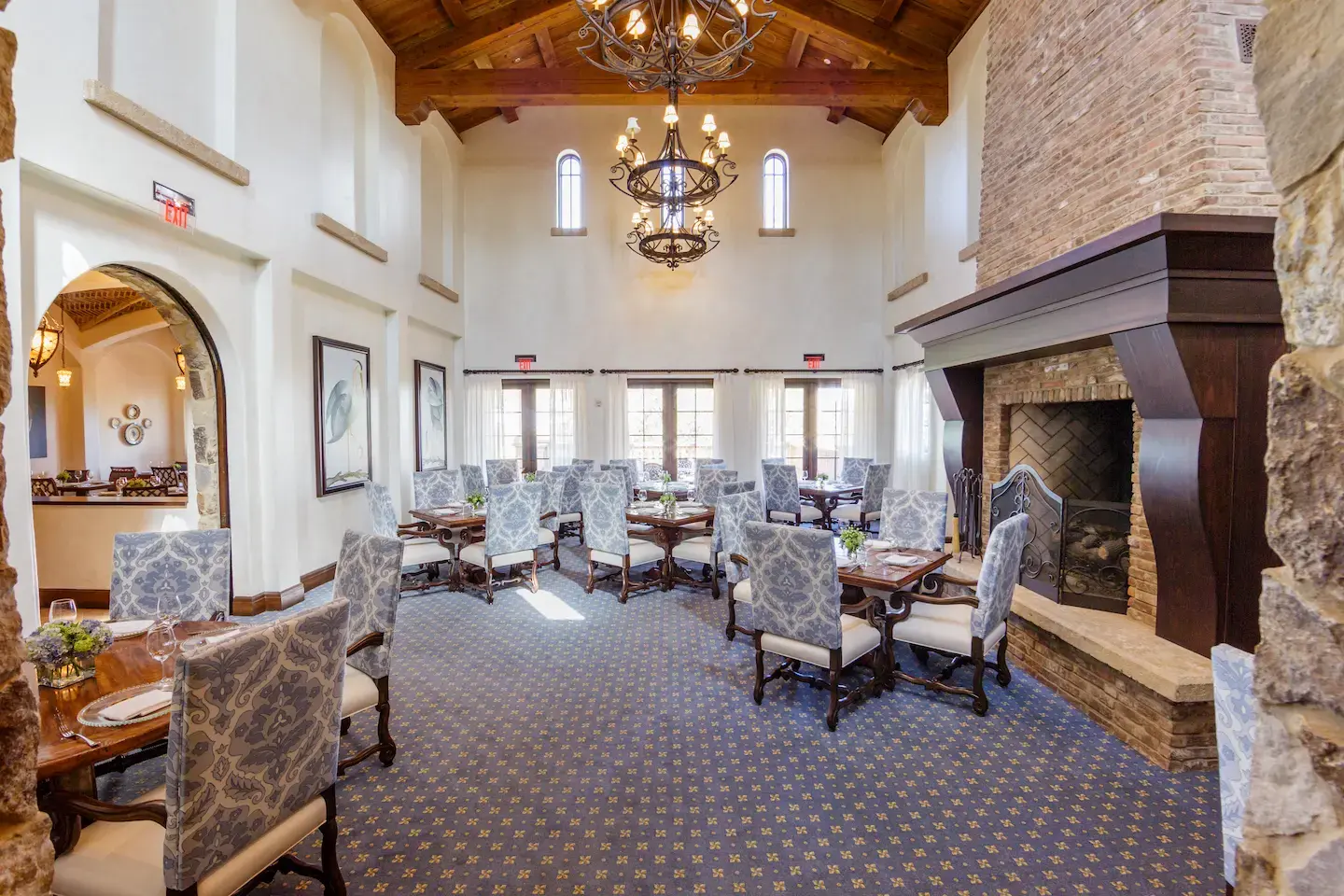 Dining area at Bella Collina restaurant